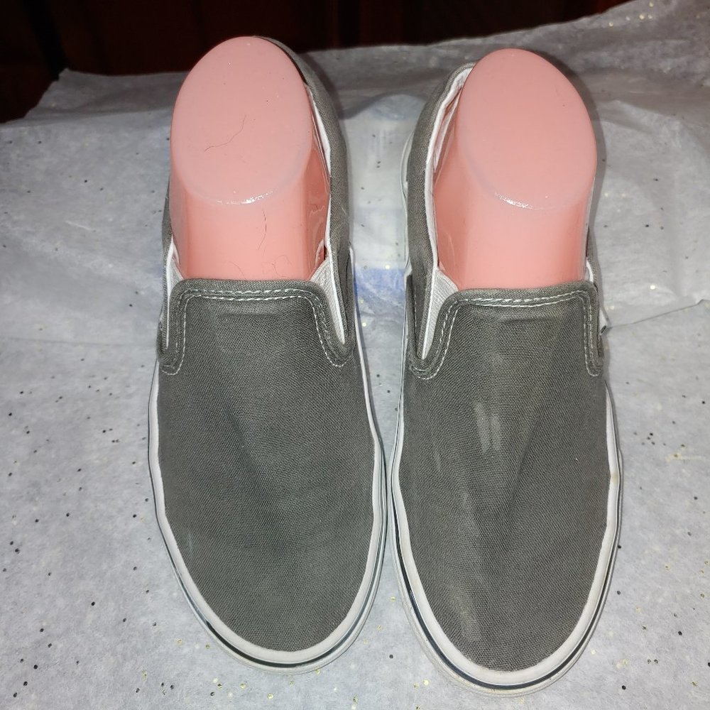 Vans Gray Slip on Sneakers